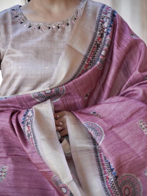 Ready to Wear Silk Kurti Set