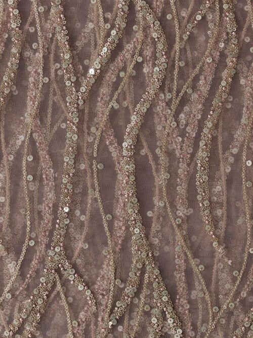 Gold And Silver Sequins Embroidery Work