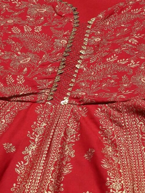 Red Anarkali