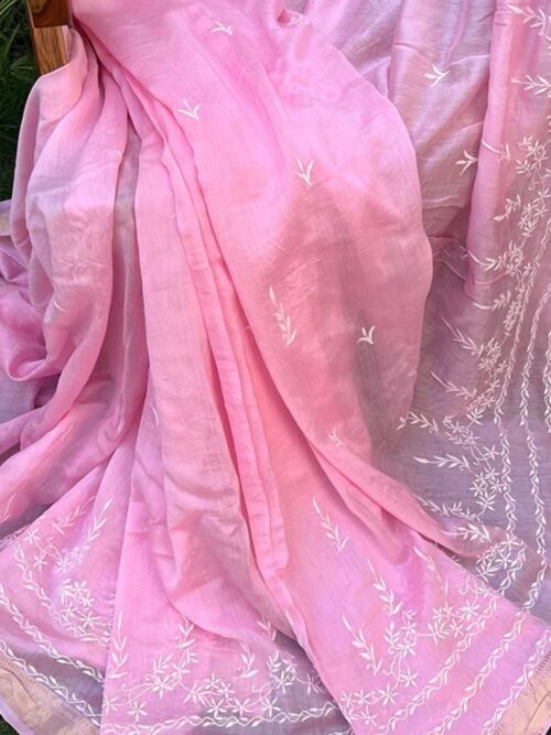 Handcrafted Mul Chanderi Saree