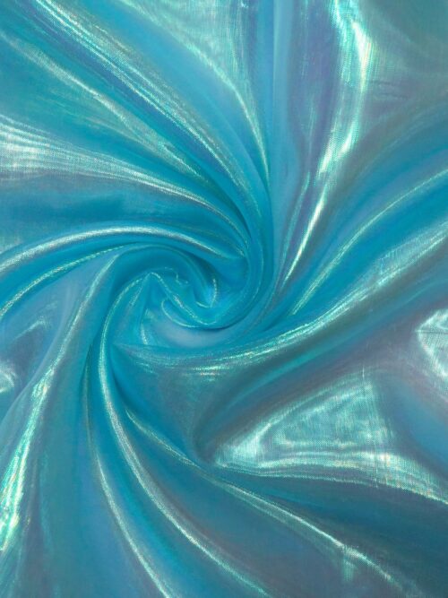 Ice Blue Imported Glass Tissue Fabric
