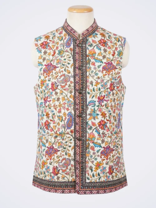 Printed Waist Coat (multicolor)